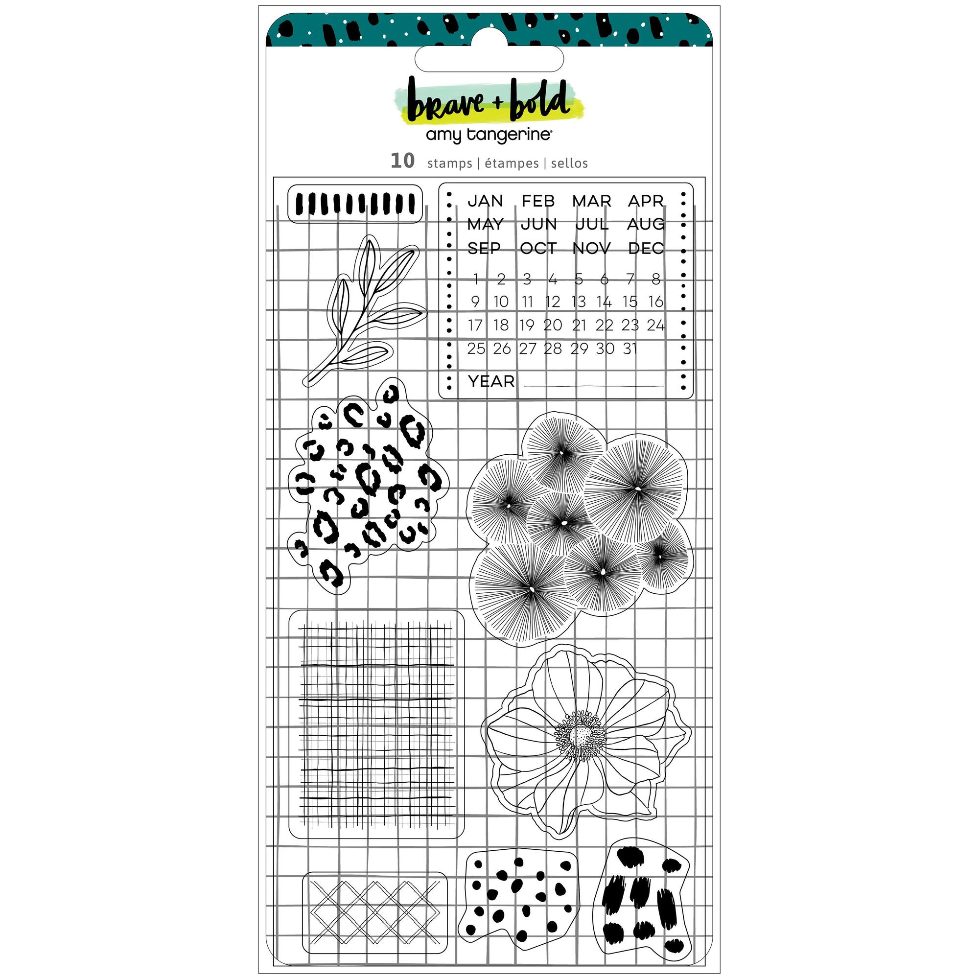 Amy Tangerine® Brave & Bold Acrylic Stamps